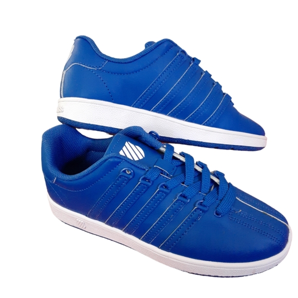K-SWISS GLASSIC VARSITY LOW BOY'S SIZE 5 ROYAL BLUE/WHITE - Picture 2 of 6
